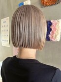 グレージュアッシュグレージュショートカットミニウルフ