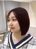 ＊可愛いの法則＊ミニボブ×チェリーピンク【Zina渋谷本店】