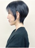 <くびれショート大人ショート耳かけ前下がりショート30代40代1