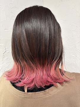 エネルジア(ENERGEIA) ミディアム×袖カラー×ピンクカラー