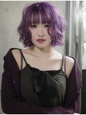 【表参道】パープル、ケアブリーチ、ハイトーン