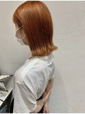 ぷつっとボブ/オレンジベージュ/学割U24/京都/河原町