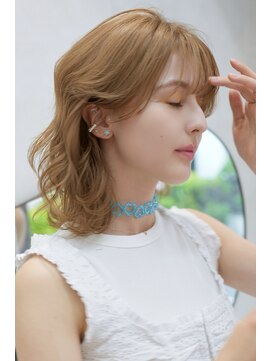 キビト(kibito) カールミディ×ハイトーンベージュ