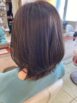 美容室 ルーフトップ(Roof top) 髪質改善白髪ぼかしハイライトカラー前髪カットベージュカラー