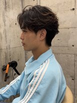 サイン メンズ 渋谷(SIGN men's)&nbsp;フェザーパーマ/ニュアンスパーマ/センターパート/カルマヘア