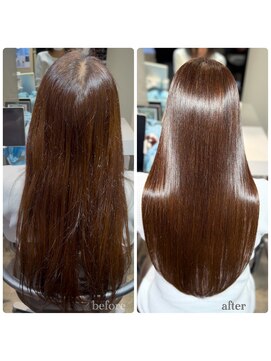 超高濃度水素プレミアムエイジングケアストレート＃髪質改善