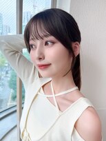 アフロート ディル(AFLOAT D'L)&nbsp;小顔に見える顔周りの似合わせカットとダークアッシュカラー