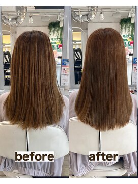 シゲ 自由が丘店(SHIGE) 乾かすだけでまとまる地毛風髪質改善ストレート40代50代縮毛矯正