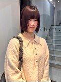 【表参道sheta/riria】ボブレイヤーカシスラベンダー
