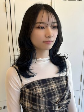 デュノヘアー 神戸三宮店(DUNO hair) 小顔見え顔まわりレイヤー×透明感カラー