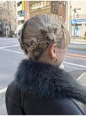 ボブアレンジ♪結婚式参列シニヨン/目白美容室