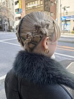 ザザ ZA/ZA 目白 ボブアレンジ♪結婚式参列シニヨン/目白美容室