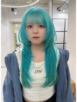 ココ 横浜(coco)&nbsp;レイヤーカット×ライトブルー