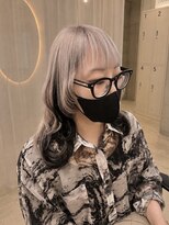 ウリ 横浜(uli)&nbsp;ホワイトアンブレラカラー×レイヤーカット
