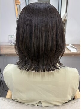 ヘアーアートシフォン 池袋西口店(Hair art chiffon) 濡れ髪ダークグレージュ透け感ハイライトニュアンスカラー池袋