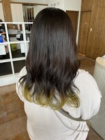 カットウェルズ ラブコオリヤマ 郡山店(Cut Well's Love Koriyama) ダークパープル/ナチュラルショート/ミルクブラウン/夏/郡山