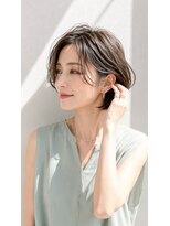 アッシュ 学芸大学店(Ash)&nbsp;ショートボブ/大人女性/シアーグレージュ/白髪ぼかし/脱白髪染め