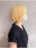 抜きっぱなしブロンド×ボブ