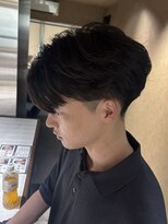 ウォルト 名駅店(walt) 名駅 メンズ ニュアンスフェザーパーマ 毛流れ