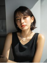 ロッソ 大橋店(Rosso) 透ける前髪の耳かけボブ【大橋】