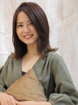 +animo南流山+ 透明感ある、ツヤカラーストレートd