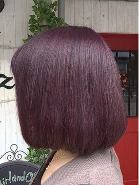 ヘアランド オズ(hair land Oz) シャイニーモーブカラーでモードに