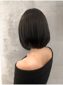 「Des.Art 赤坂」切りっぱなしボブ×ダークアッシュ×濡れ髪