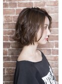〈mielhair新宿〉艶　カラー　ウェーブボブ