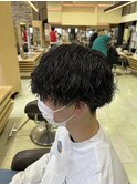 ツイストスパイラル　刈り上げ　メンズマッシュ