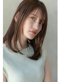大人可愛い前髪/ミディアム/ボブ/20代30代/原宿/表参道