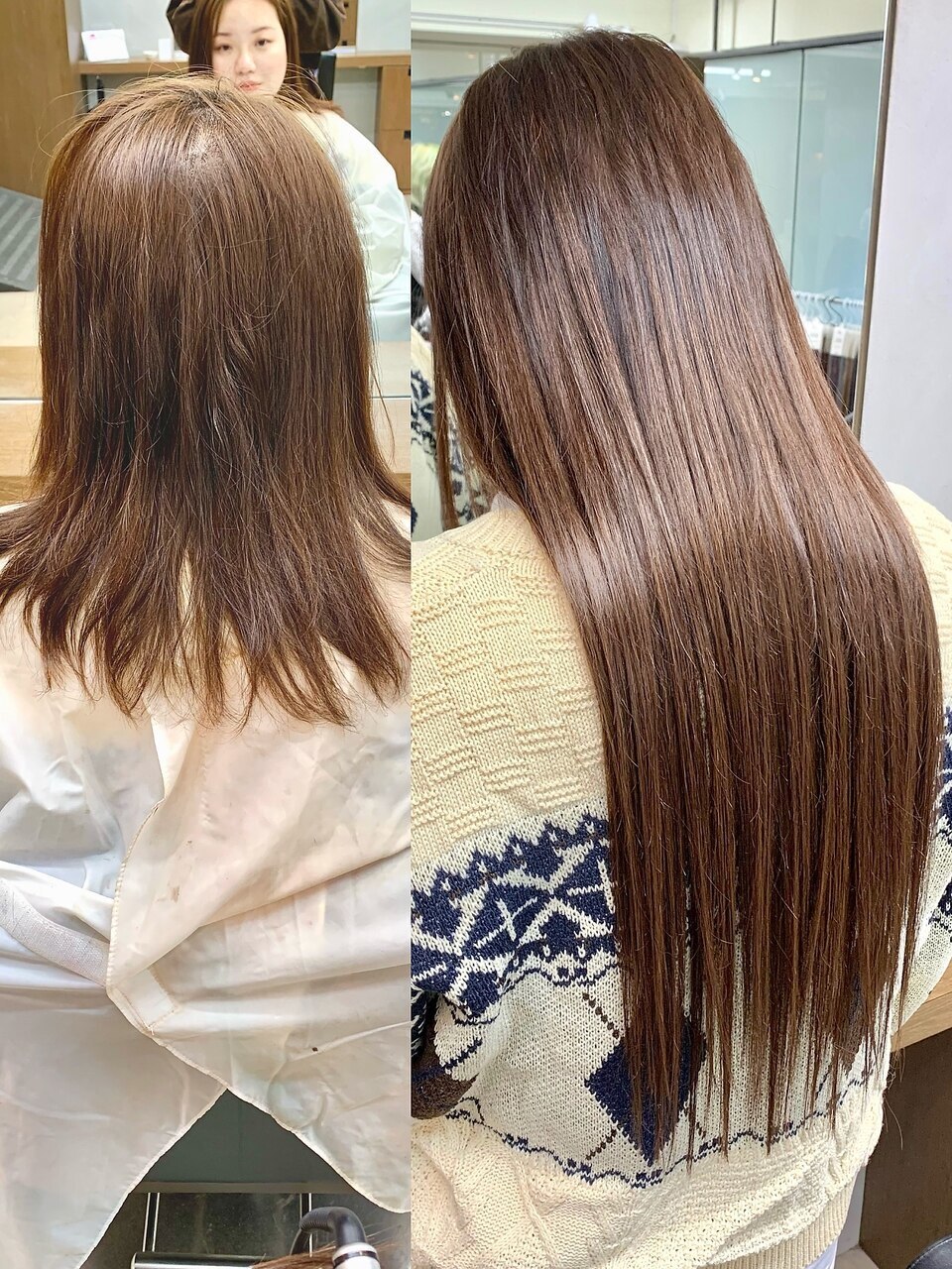 シールエクステ 60 ロングストレート ボブからロングに！シール