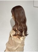 コーラルブラウン/秋カラー/大人かわいい髪質改善