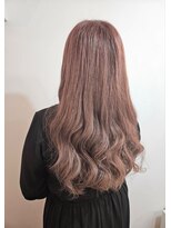 ツムグ 代官山 中目黒(TUMUGU)&nbsp;脱白髪染めハイライト白髪ぼかしカラーピンクベージュ