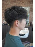 波巻きパーマ