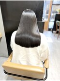 イメチェン/フルバング/似合わせカット/レッドブラウン/髪質改善