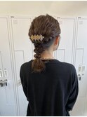 結婚式お呼ばれ×編み下ろしヘアセット