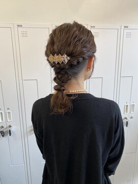 クリアーオブヘアー 池下店(clear OF HAIR) 結婚式お呼ばれ×編み下ろしヘアセット