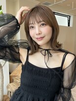 アンバー 池袋(amber)&nbsp;小顔ヘア/レイヤーボブ/ミルクティーベージュ/【池袋】