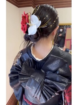 花璃美庵 成人式ヘアセット