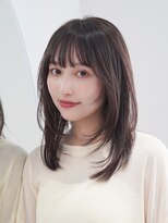 アンアミ シブヤ(Un ami shibuya)&nbsp;【Un ami】ミディアムレイヤー/ハッシュカット/レイヤースタイル