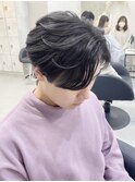 ハイライトカラーミルクティーベージュレイヤーカット