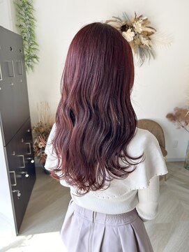 ルヴェール 北方店(LeVert) ピンクラベンダーカラー/髪質改善oggiottoトリートメント