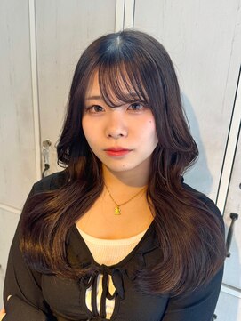 ヘアデザインファブロ イオンモール宮崎店(hair design FABRO.) ダークブラウン/ココアブラウン/艶髪/韓国風スタイル