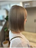 似合わせカット◆切りっぱなしボブ×透明感カラー