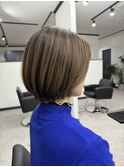 艶と丸みと白髪ぼかし◎大人ショートボブ◎高松