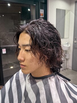 フジヤマ バーバー ショップ(FUJIYAMA BARBER SHOP) ボブウルフ/メンズボブ/ボブパーマ