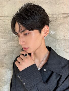 サイン メンズ 渋谷(SIGN men's) フェザーパーマ/ニュアンスパーマ/センターパート/カルマヘア