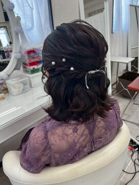 ルミエール 桜木町(Lumiere) ブライダルヘア　ハーフアップ