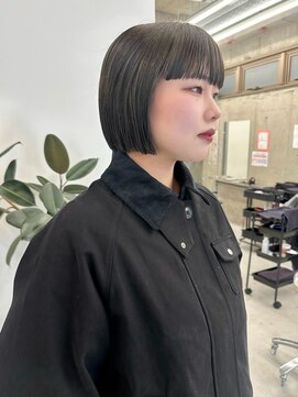 ミニボブ/ボブ/レイヤーカット/ダブルカラー/ブリーチ/栄c219