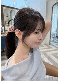 韓国顔周り/バタフライカット/ミディアムレイヤーカット北千住